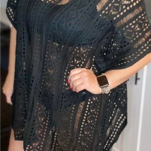 ZYIA Black Knit Cover-Up
